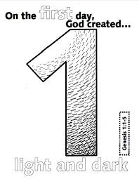 7 days of creation coloring pages. Look To Him And Be Radiant Creation Numbers