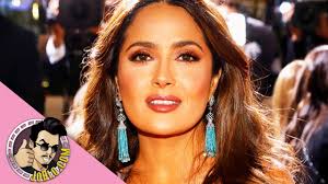 Salma hayek approaching a car wearing a tank top that shows cleavage, pulling the top down for an even better view when she leans in the window and talks to a guy in the. Salma Hayek Interview Bliss 2021 Youtube
