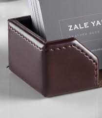 Get leather business card holders at zazzle. Brown Leather Business Card Holder Luxury Office Desk Zale Yardley