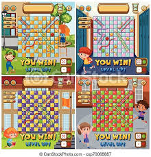 Juega al conocido juego de mesa escaleras y serpientes. Un Juego De Mesa De La Escalera De Serpientes Un Juego De Ilustraciones De Los Juegos De Mesa Canstock
