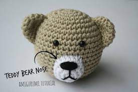 How To Stitch Teddy Bear Nose Amigurumi And Crochet Tutorials Lilleliis Crochet Teddy Bear Crochet Bear Crochet Teddy