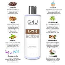 It also moisturizes, and creates more thickness. Buy G4u Caffeine Shampoo For Hair Loss Hair Growth And Thinning Hair Natural Sulfate Free Treatment With Dht Blockers For Men And Women Caffeine Biotin Keratin Saw Palmetto Niacin Argan Oil 12