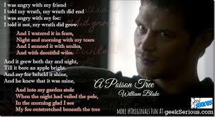 The metaphor can be applied to citing sources. The Originals Fruit Of The Poison Tree Episode 106 Review Geekserious Poison Tree The Originals Klaus Mikaelson Quotes