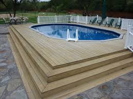 50 Best Above Ground Pools With Decks Above Ground Swimming Pools Backyard Pool Pool Deck Plans