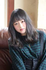 かわいい黒髪がイマドキ風 好感度高めな大人髪型スタイル hair ミディアム 黒髪 黒髪 黒髪 セミロング