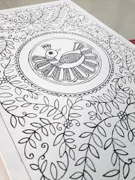 Madhubani Madhjbanipainting Peacock Indianfolkart Indian Traditional Paintings Madhubani Painting Indian Art Paintings