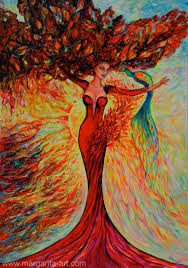 The Tree Of Life Lebensbaum Red Beauty Painting Tree Of Life Painting Tree Of Life Art Tree Of Life Artwork