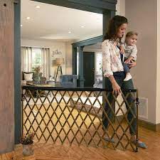 Farmhouse Collection Expansion Walk Thru Baby Gate The Evenflo Expansion Walk Thru Room Divider Baby Diy Baby Gate Baby Gate Extra Wide Baby Gate