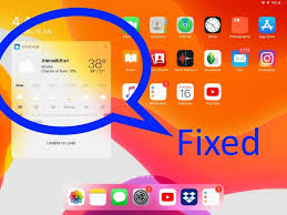 Fix Pinned Weather Widget Not Working On Ipad Unable To Load Error