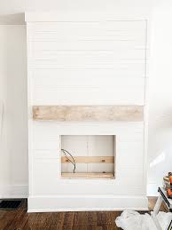 Check out our shiplap fireplace selection for the very best in unique or custom, handmade did you scroll all this way to get facts about shiplap fireplace? Diy Shiplap Electric Fireplace Mantel Micheala Diane Designs