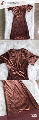 Maybe you would like to learn more about one of these? Forever 21 Contemporary Rose Gold Velvet Dress Forever 21 Contemporary Ruching On Sleeves Front Has A Wrap Look Gold Velvet Dress Velvet Dress Gold Velvet