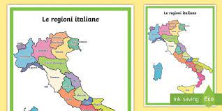 Il clima, le alpi, gli appennini, i laghi, i fiumi. Carta Politica Dell Italia Per Scuola Primaria