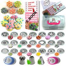 Rfaqk 90 Pcs Russian Piping Tips Set With Storage Case Cake Decorating Supplies Kit 54 Numbered Easy To Use Icing Nozzles 28 Russian 25 Icing