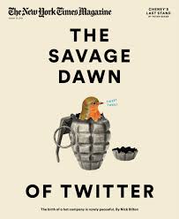Paul Sahre The Savage Dawn Of Twitter New York Times Magazine Nytimes Magazine Book Cover Design