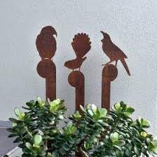 Corten Steel Birds Nz Lisasarah Steel Designs Landschaftsgestaltung Landschaft Garten