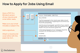 How To Apply For Jobs Using Email