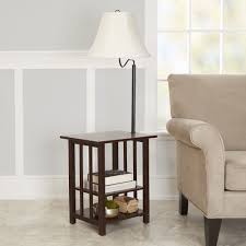 This lamp with table with wooden frame can be most suitable for your bedroom, living or guest room due to its attractive looks. Better Homes Gardens 3 Rack End Table Floor Lamp Espresso Finish Walmart Com Walmart Com