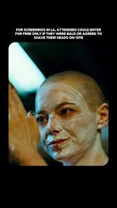 For screenings in Los Angeles, attendees could enter for free, but only if  they were bald or agreed to shave their head on-site. Emma Stone revealed  in an interview that it was her idea., -, ...