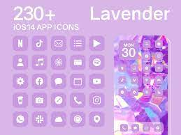 Ios Lavender App Icons 230 Light Purple Minimal Ios 14 Etsy App Icon Iphone Photo App Iphone App Design