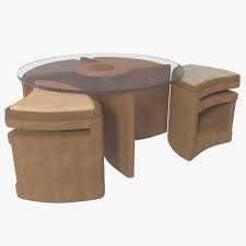 20 coffee tables with seating underneath, source: Coffee Table Seating 3d 3ds
