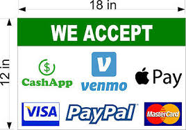 Venmo can hook up to multiple cards, and this does include some prepaid cards — venmo accepts prepaid or gift cards from american express, discover, mastercard, and visa. 12 X 18 Smooth Pvc Sign We Accept Venmo Apple Pay Paypal Visa Mc Payments Ebay