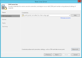 Free premium ssh singapore, indoensia, japan, united states, canada, germany, france with unlimited bandwidth high speed connection. Step 3 Specify Credentials And Ssh Settings Veeam Backup Guide For Hyper V