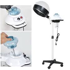 Professional Salon Stand Up Hair Steamer Portable Bonnet Adjustable Rolling Color Processor With Wheels Read More A Hair Steamers Hair Dryer Portable Steamer