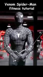 Spider Verse Cosplay Venom Fitness Day Video In 2020 Amazing Spiderman Cosplay Spiderman