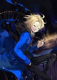 Due to the subjective nature of color judgment and other factors (such as the lighting on the characters), there is an overlap between this tag and the orange eyes and brown eyes tags. Blonde Hair Anime Boy With Red Eyes Novocom Top