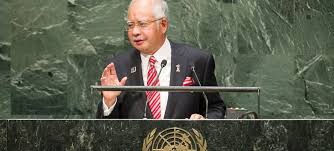 Yb dato' sri haji mohd najib bin tun haji abdul razak merupakan perdana menteri malaysia yang keenam hingga kini sejak dilantik pada 3 april 2009. Coalition Of Moderates Must Fight Extremists Of All Religions Malaysian Leader Tells Un Un News
