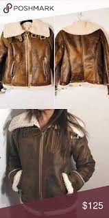 Michael Kors Shearling Funnel Neck Aviator Faux Leather Bomber Jacket Michael Kors How To Wear