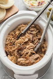 This Crock Pot Pulled Pork Recipe Is So Easy And So Flavorful It Starts With A Garlic He Crockpot Pulled Pork Crock Pot Pulled Pork Recipe Pulled Pork Recipes