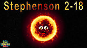 Stephenson 2 18 with a volume 10 bln times that of the sun. The Largest Star In The Universe Size Comparison Stephenson 2 18 Youtube