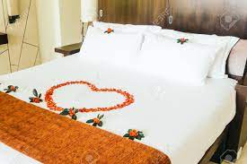 Choose from a range of canvases, prints and plaques here. Honeymoon Bed Decoration With Swan Towel With Rose Flower Decoration In Bedroom Interior Vintage Light Filter Stock Photo Picture And Royalty Free Image Image 53024356