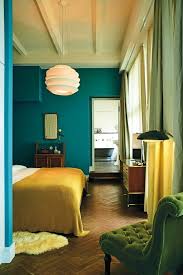 Wandfarbe Petrol 56 Ideen Fur Mehr Farbe Im Interieur Soho House Schlafzimmer Wand Haus Interieurs
