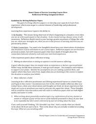 ✍ get an idea for your paper. Guidelines For Writing Reflection Papers