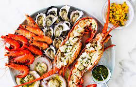 Aussie christmas xmas dinner celebrating christmas christmas log polish christmas christmas dinners summer seafood recipes for the christmas. Hot And Cold Easy Seafood Platter Recipe Myfoodbook