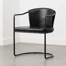 Cleo Black Cantilever Chair Reviews Cb2 In 2020 Black Dining Chairs Cantilever Chair Black Leather Chair