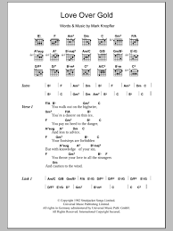 Love Over Gold By Dire Straits Guitar Chords Lyrics Guitar Instructor