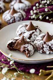 Chocolate Kiss Cookies Recipe Easy Christmas Cookie Recipes Cookies Recipes Christmas Christmas Cookies Easy
