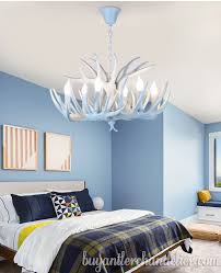 Deer Antler Chandelier For Bedroom Rustic Ceiling Light Fixtures Buyantlerchandelier Com