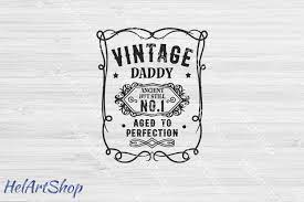 Download Vintage Daddy Svg Fathers Day Svg Aged To Perfection Svg By Helartshop Thehungryjpeg Com
