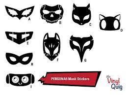 Persona 5 Royal Phantom Thieves Masks Vinyl Stickers Etsy Persona 5 Vinyl Sticker Persona