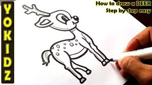 The baby deer drawing process is just a bit different. How To Draw A Deer Step By Step Easy Youtube