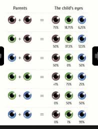 Babys Eye Colour Chart Eye Color Chart Baby Eyes Eye Facts