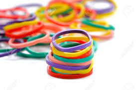 The most common elastic band material is cotton. Rubber Band Elastic Bands On A White Background Stock Photo Picture And Royalty Free Image Image 76260118