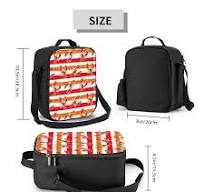Zufioo Red Lobster Insulated Lunch Bag,600D Polyester Oxford Fabric,  Leakproof & Reusable Lunch Tote, Adjustable Shoulder Strap,Food Freshness  Keeper ...