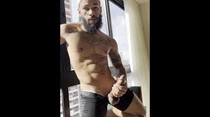 Andy Rodrigues big black cock masturbating and cumshot