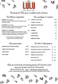 Chez Lulu Saint Germain En Laye Accueil Saint Germain En Laye Menu Prix Avis Sur Le Restaurant Facebook