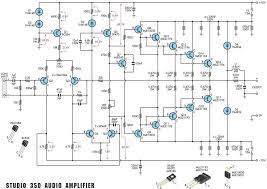 The last circuit was added on thursday, november 28, 2019.please note some adblockers will suppress the schematics as well as the advertisement so please disable if 13.5 watt power amplifier using a tl081 opamp and tip125 / tip120 power transistors. 350 Studio Amplifier Circuit Scheme And Pcb Layout Amplifier Circuit Design